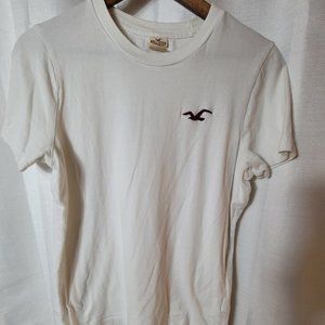 Vintage Hollister Short Sleeve White T-Shirt Medium